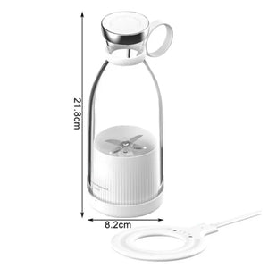 Rohas Juice Blender- No. 1 Four Blades Mini Portable Juice Blender with Wireless Charger